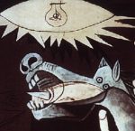 Détail du cheval halluciné dans Guernica de Pablo Picasso