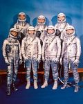 Photo des sept astronomes du programme Mercury en 1961
