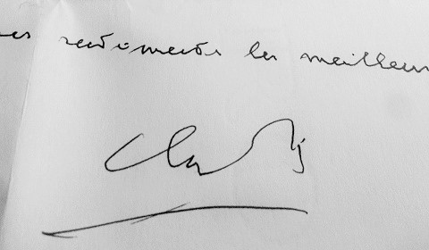 Signature de Claude Simon